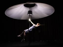 Illuminated acrobatic lamp